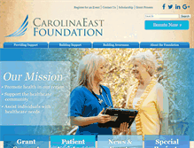 Tablet Screenshot of carolinaeastfoundation.com